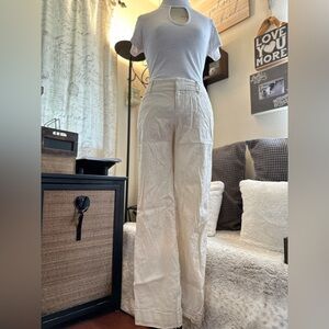 Banana Republic Beige Linen Trousers